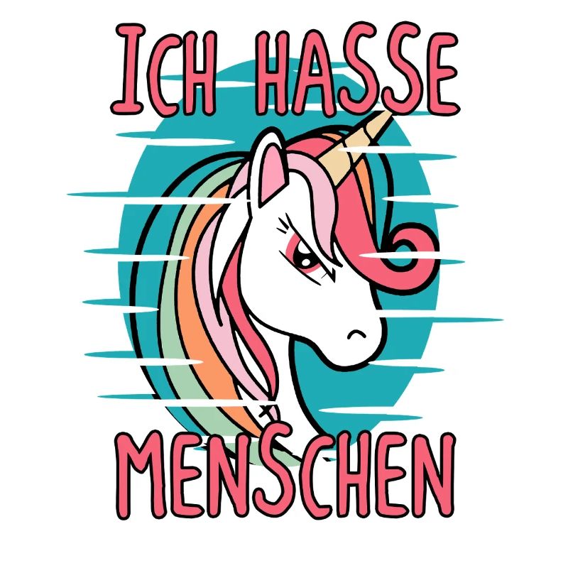 Ich Hasse Menschen Einhorn Sarkasmus
