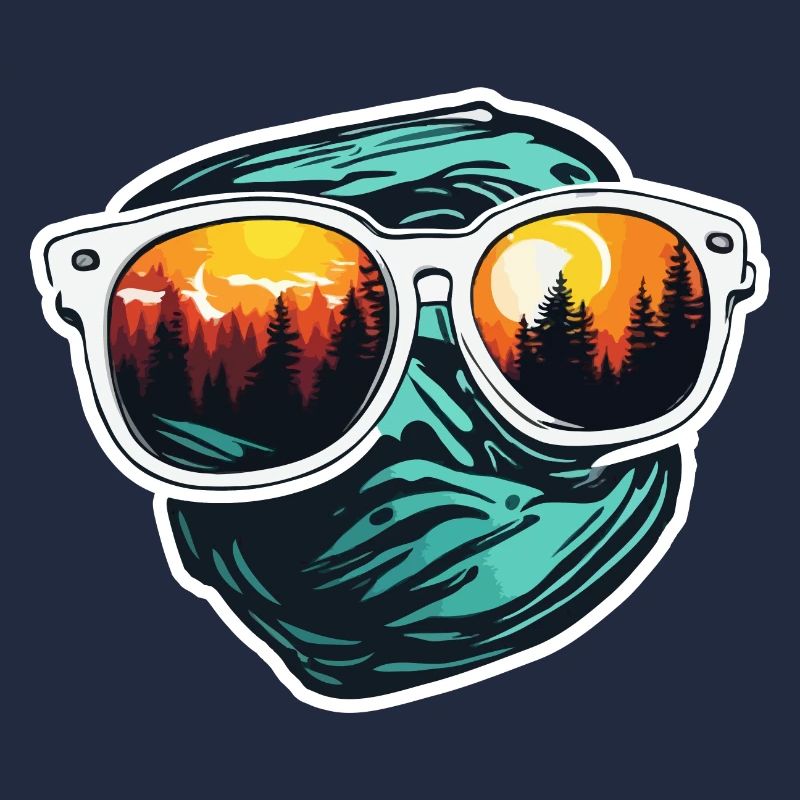 Sunglasses / Reflection / Forest / Reflection