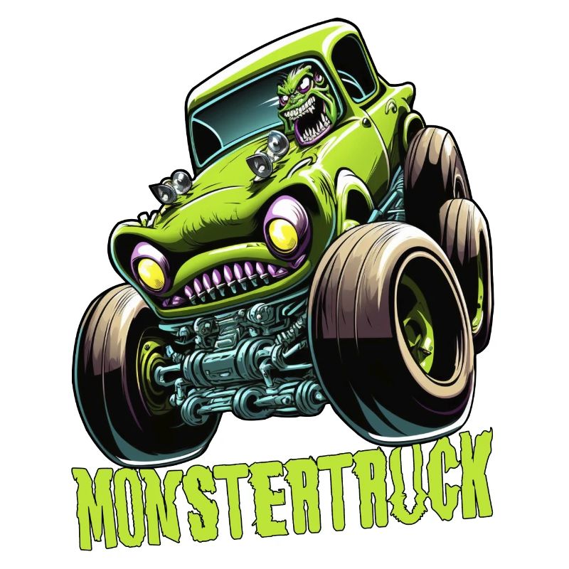 Monstertruck Comic Geschenk