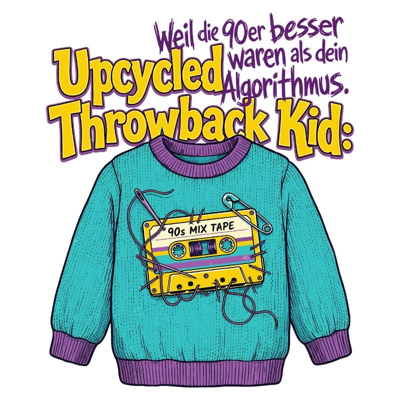 90s Upcycled Throwback Retro Cassette