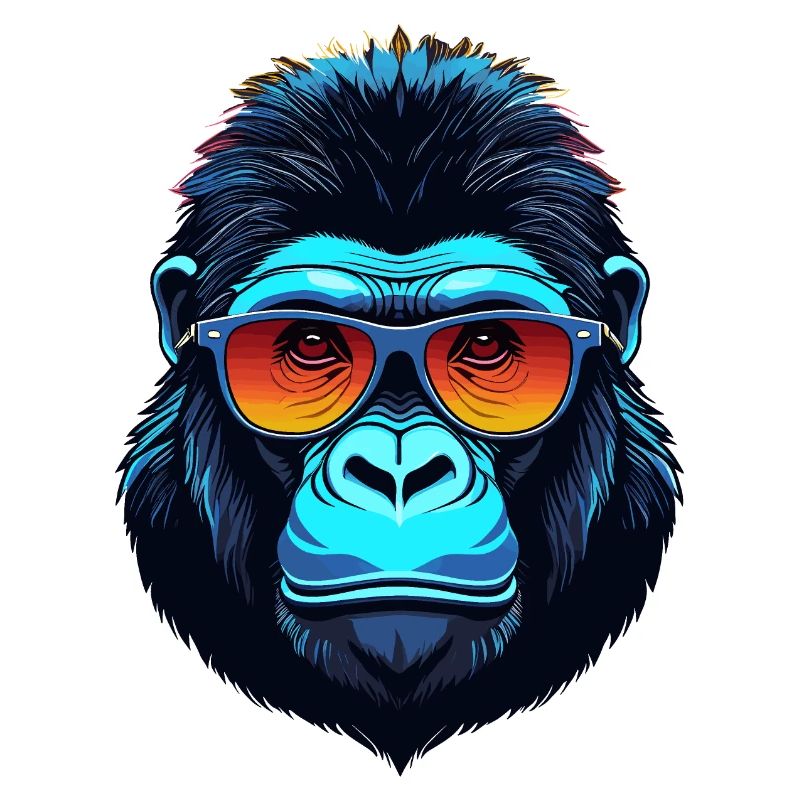 Visage de gorille