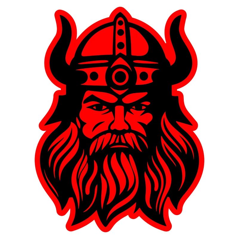 Wikinger Kopf Krieger Valhalla Odin