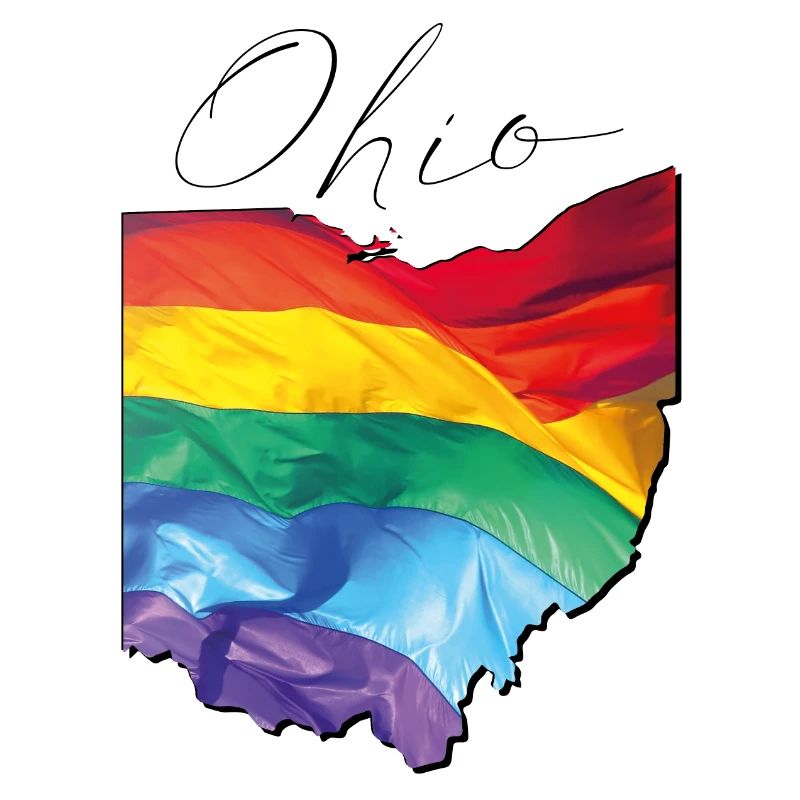 Ohio (USA) | echte Flagge | LGBTQIA+ Script