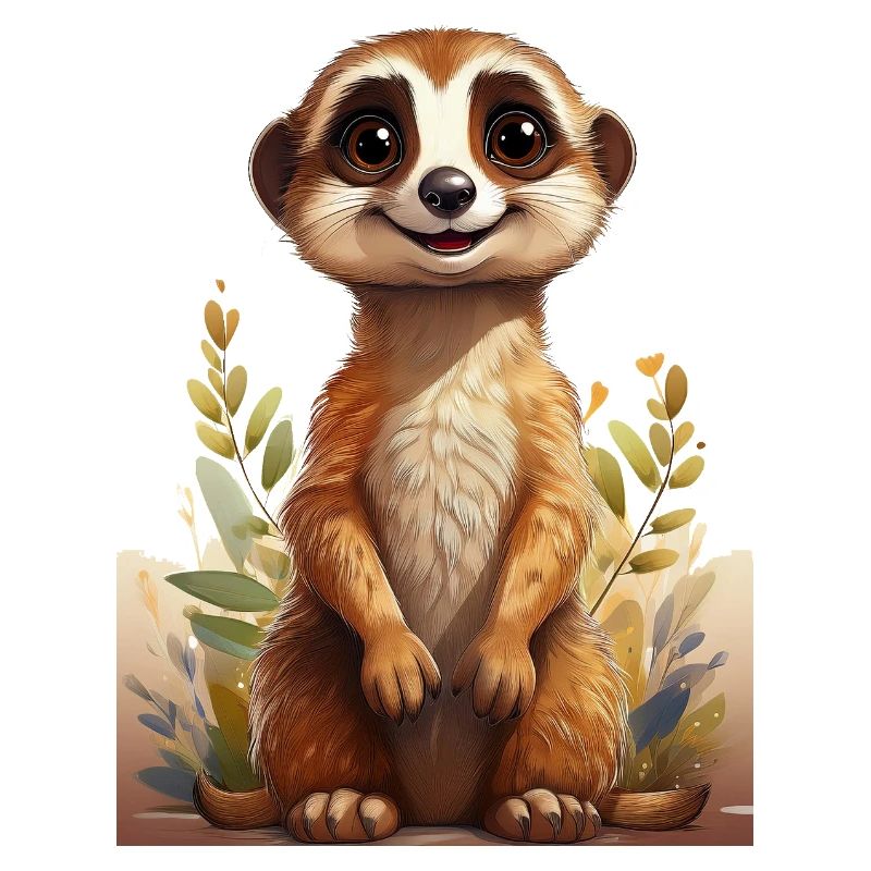 Dessin de suricate mignon
