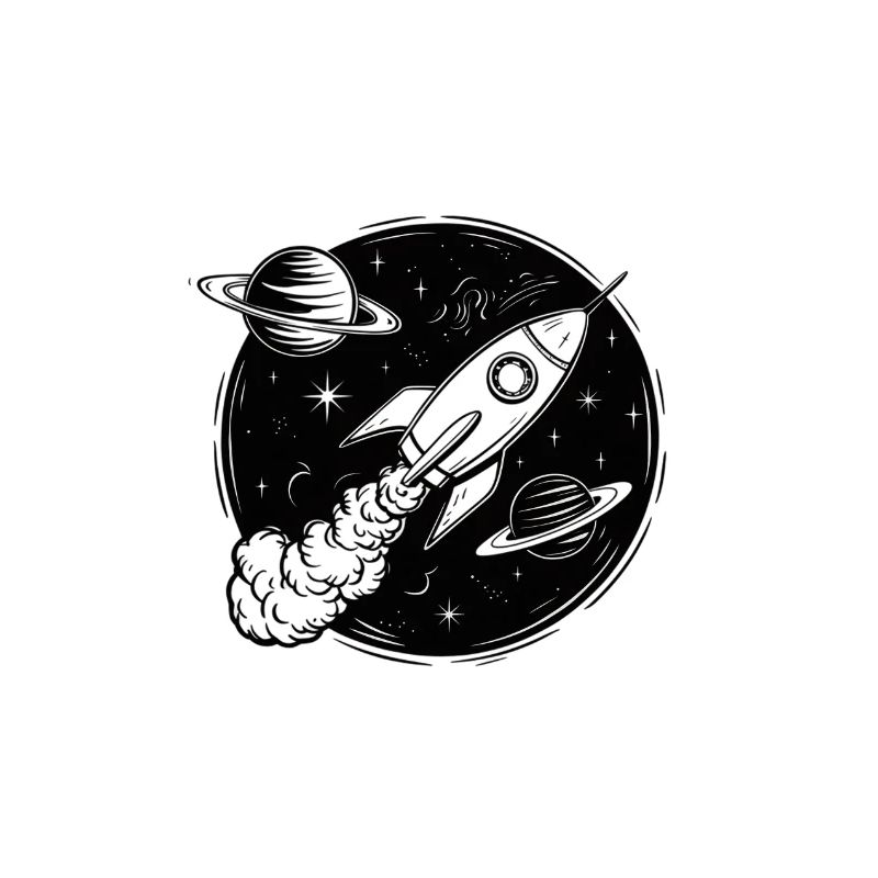 Discover new worlds with a rocket