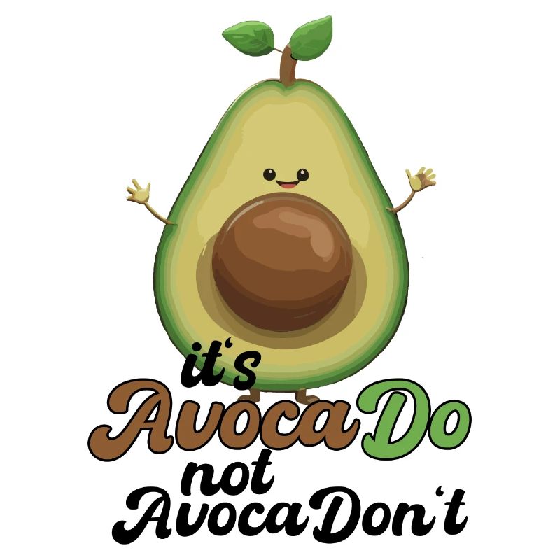 Avocado witzig positiv Optimismus Geschenk