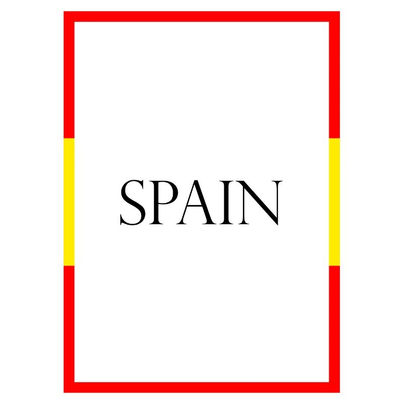 Espagne Espagne Lettrage de déclaration avec drapeau