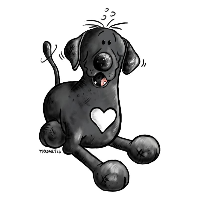 Labrador retriever chien comique design
