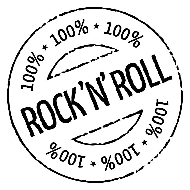 100% Rock 'n' Roll Stamp