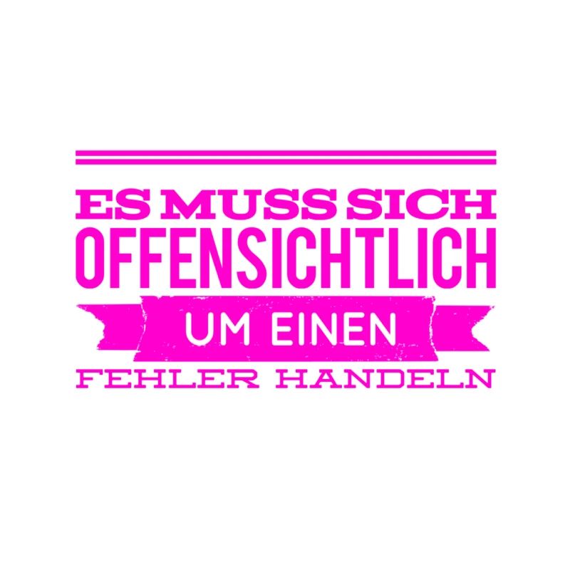 augenscheinlich ein Fehler