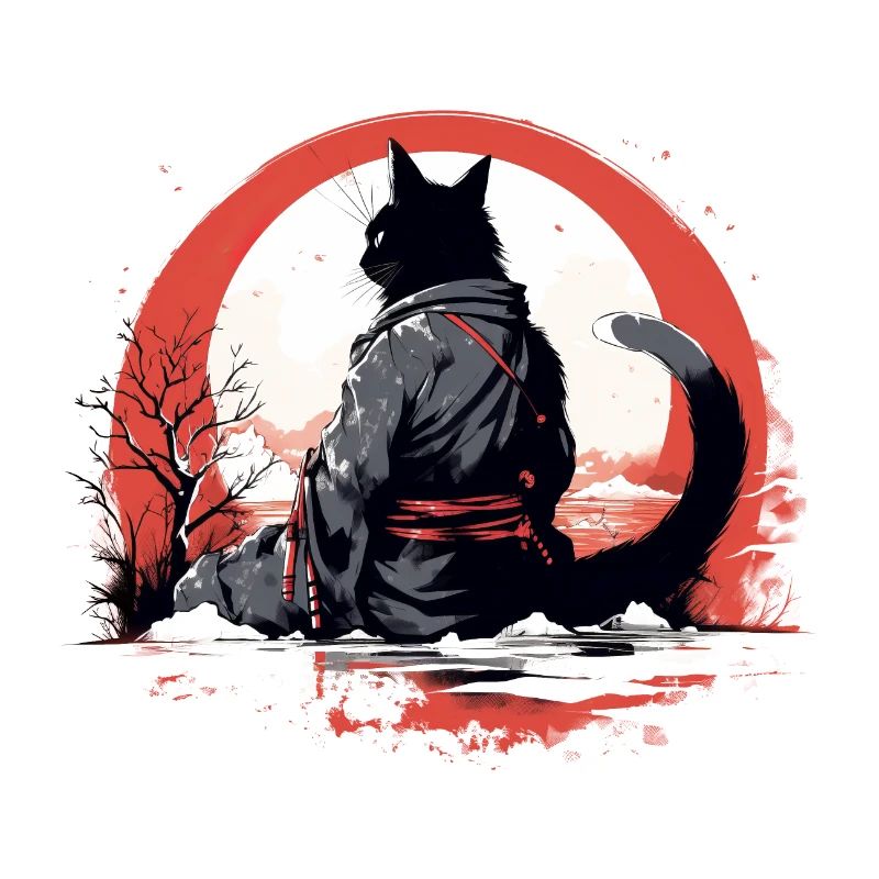 Chat samouraï