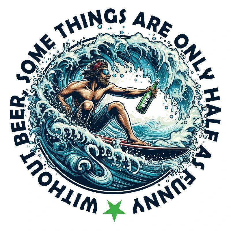 Without beer some things are only half as funny