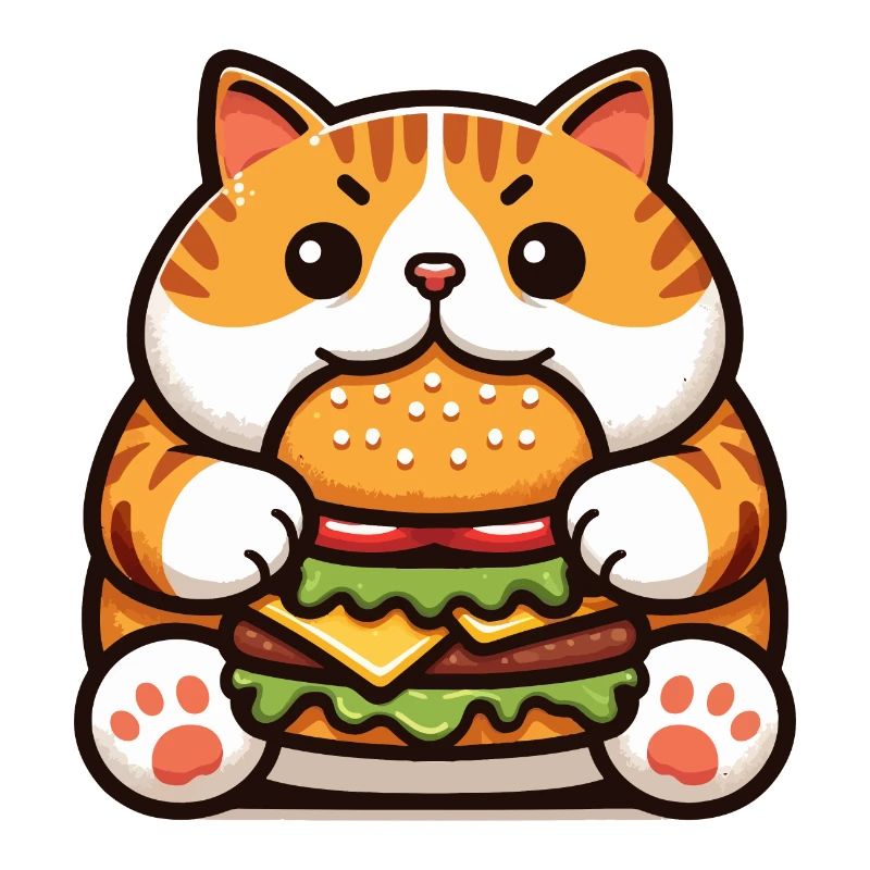 Chat mange Burger