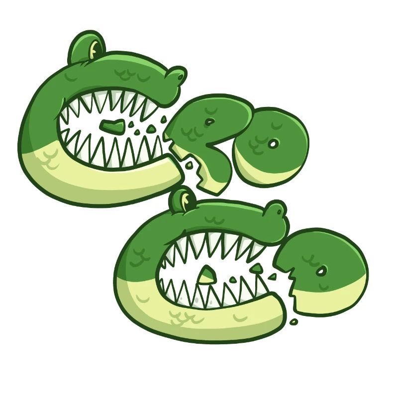 Croco affamé