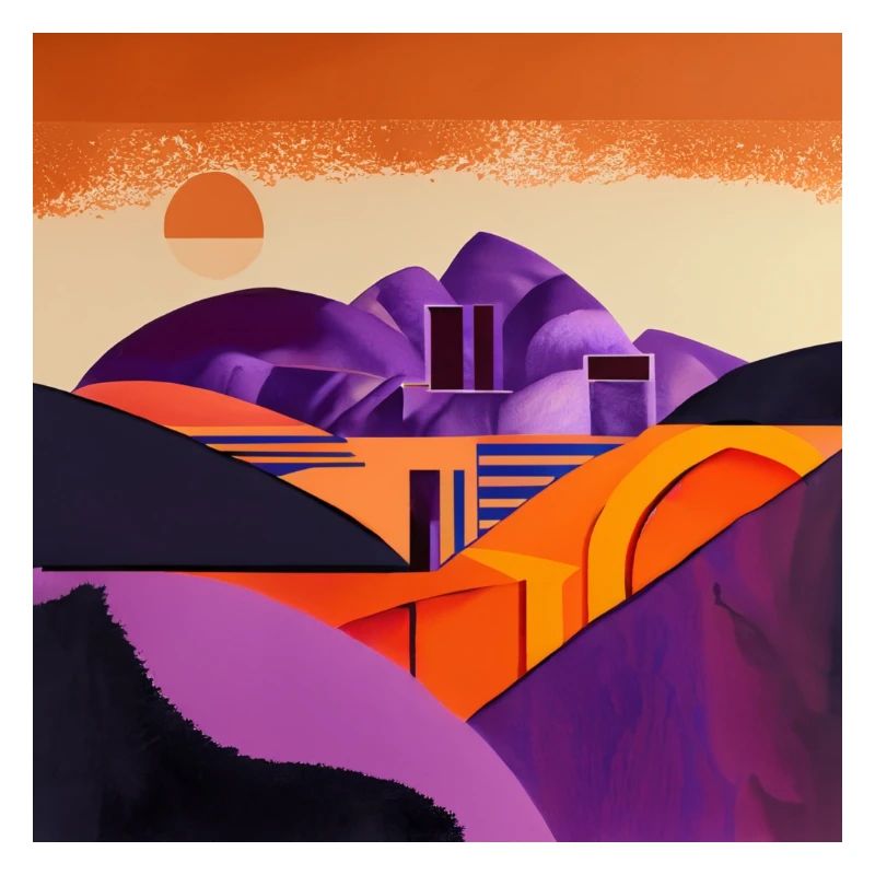 Desert at sunset