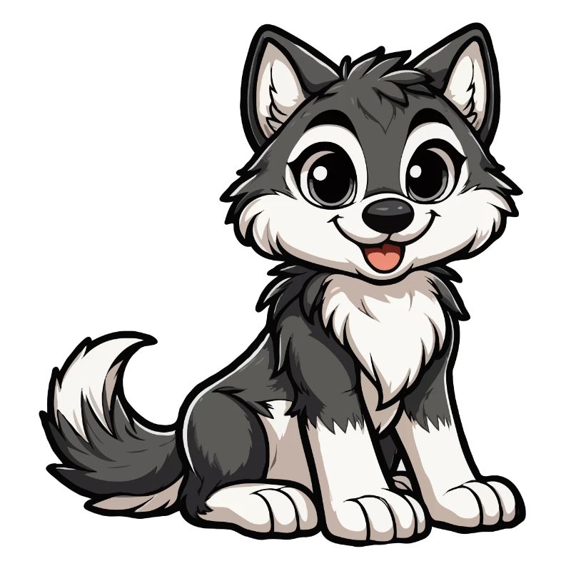 Mädchen-Wolf