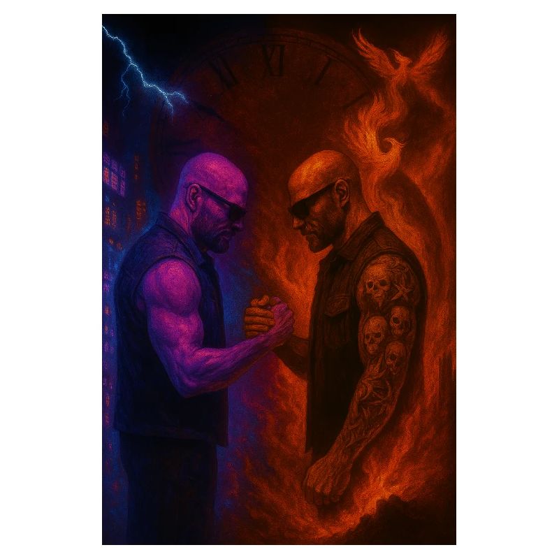 Duel des éléments entre le feu et la glace