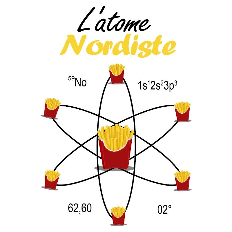 Nördliches Atom Geschenk Ch'ti Science Pride Emblem