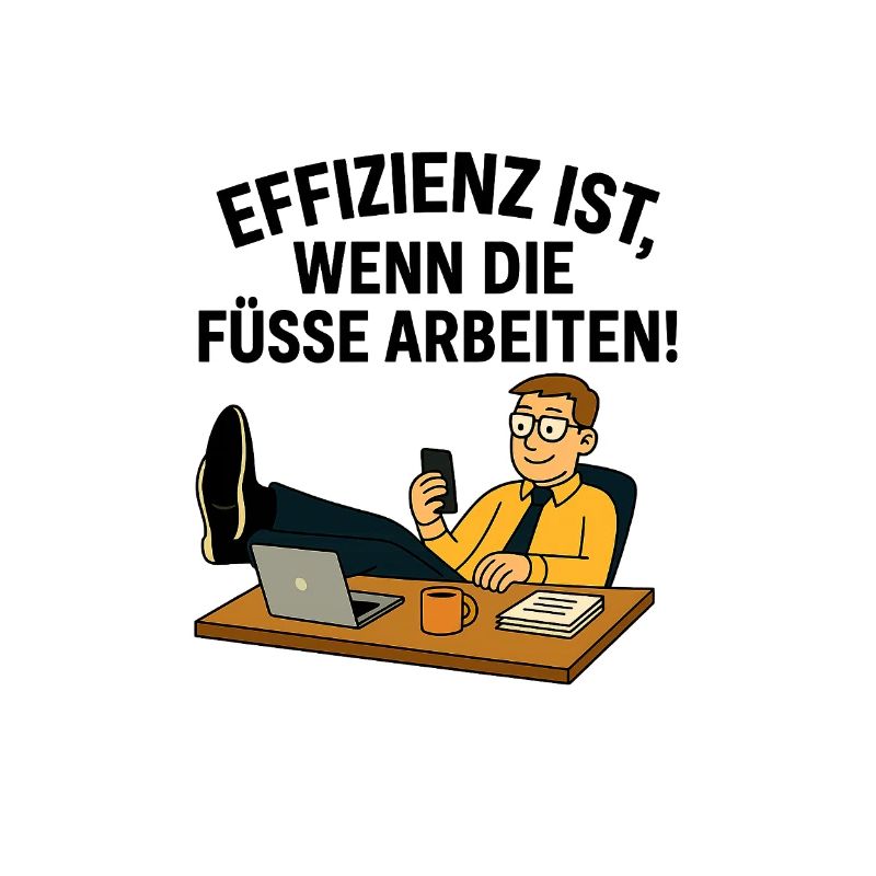Relaxed remote worker in the home office