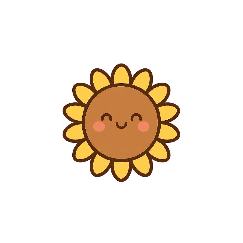 Fleur souriante jaune