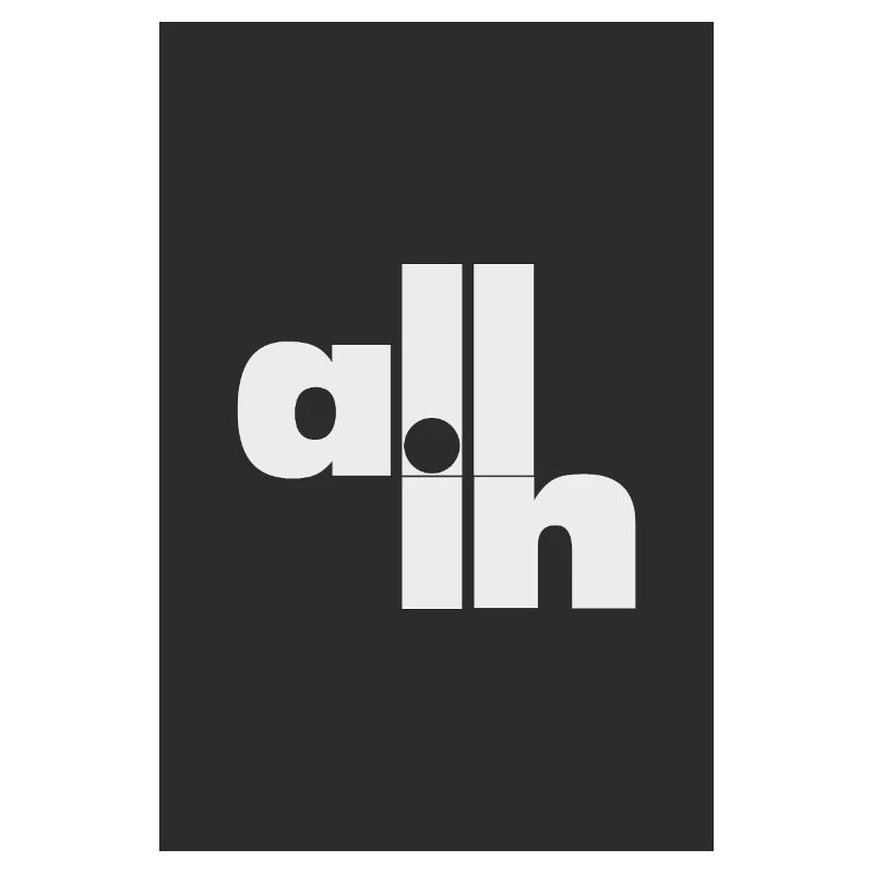 All in Poker Statement Minimal Typography