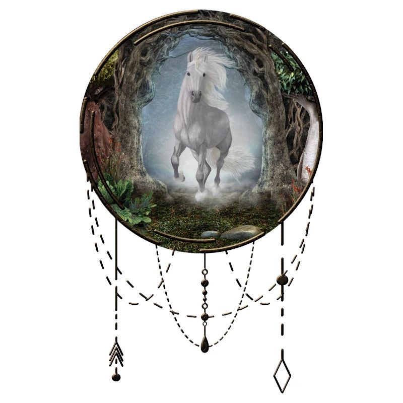 Merveilleuse licorne blanche