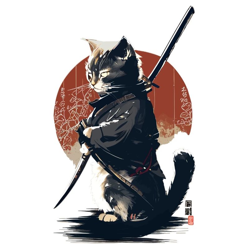 Kawaii Neko Samurai : Katzen-Samurai