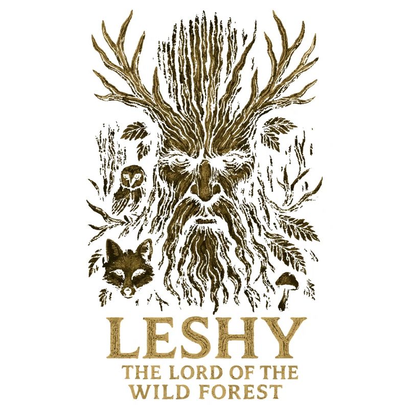 Leshy Forest Guardian Vintage Holzkunst