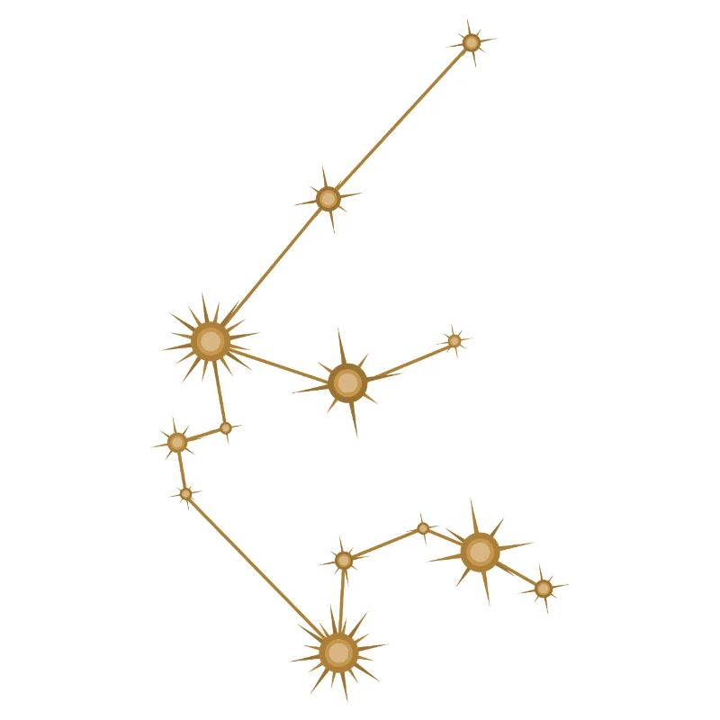 Sternbild Wassermann Sternzeichen Sternzeichen Gold