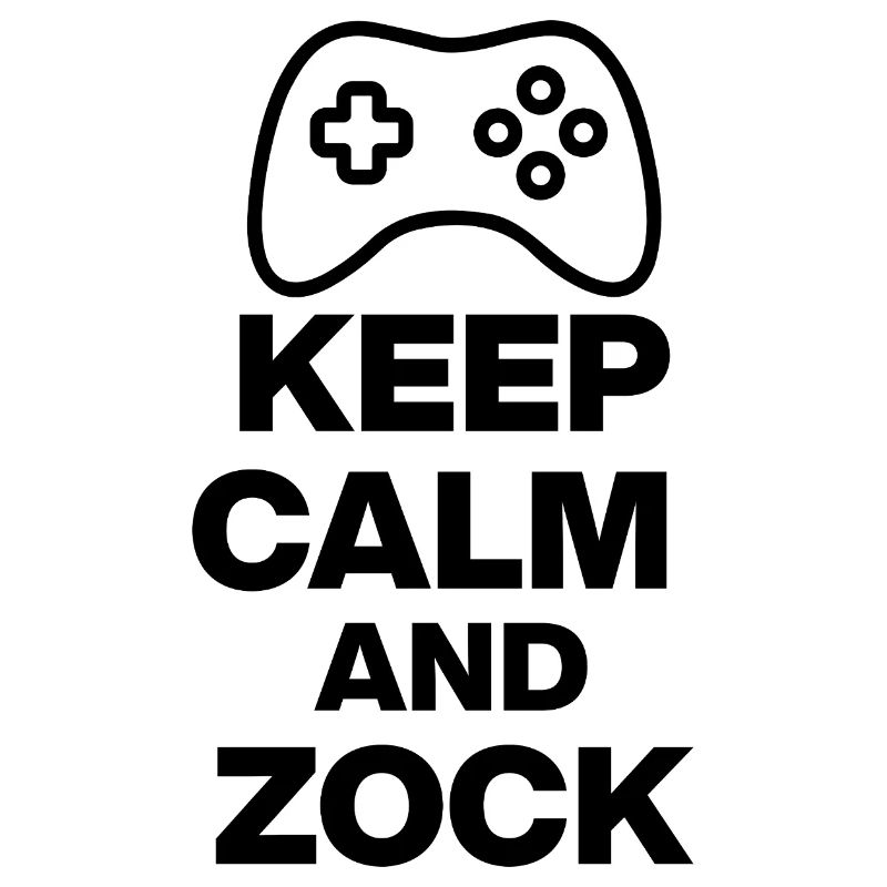 KEEP CALM AND GAMBLE! GAMING GAMER CONSOLE PC black