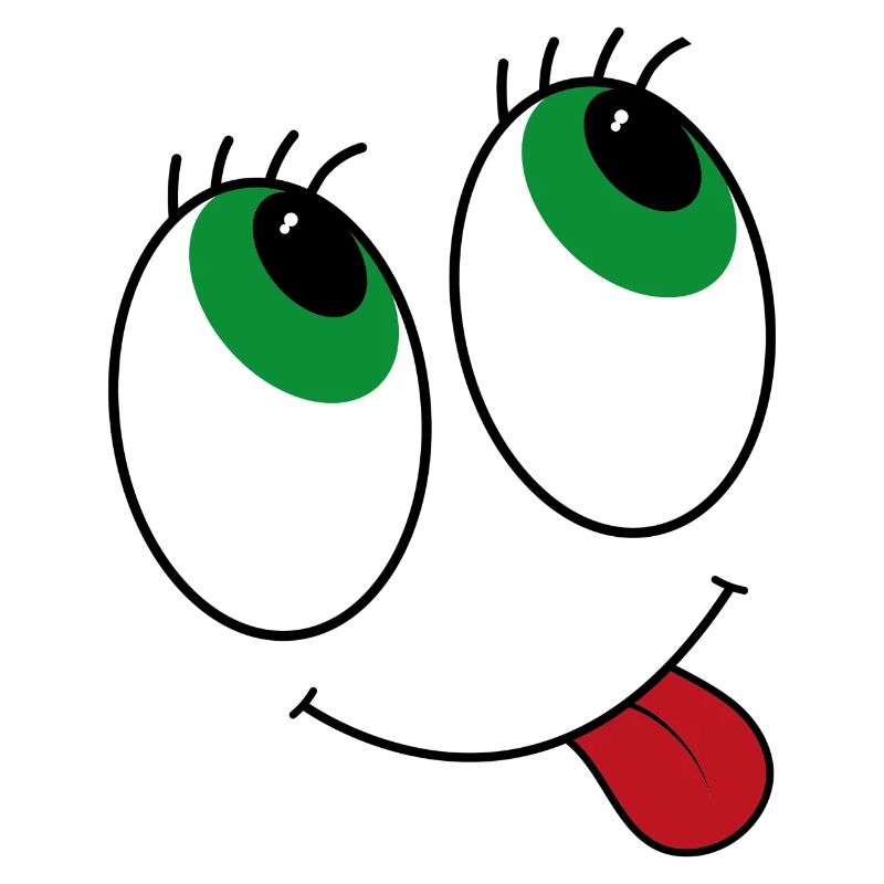 Comic-style eyes