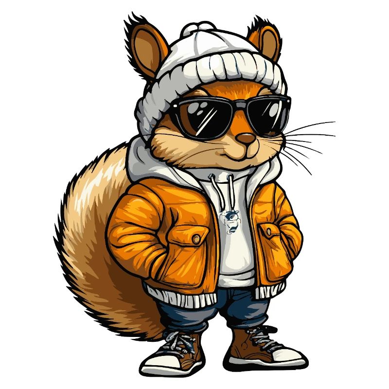 Écureuil Bande dessinée cool