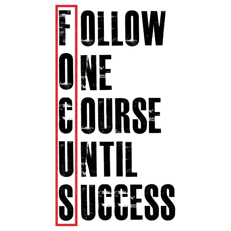 follow one course until