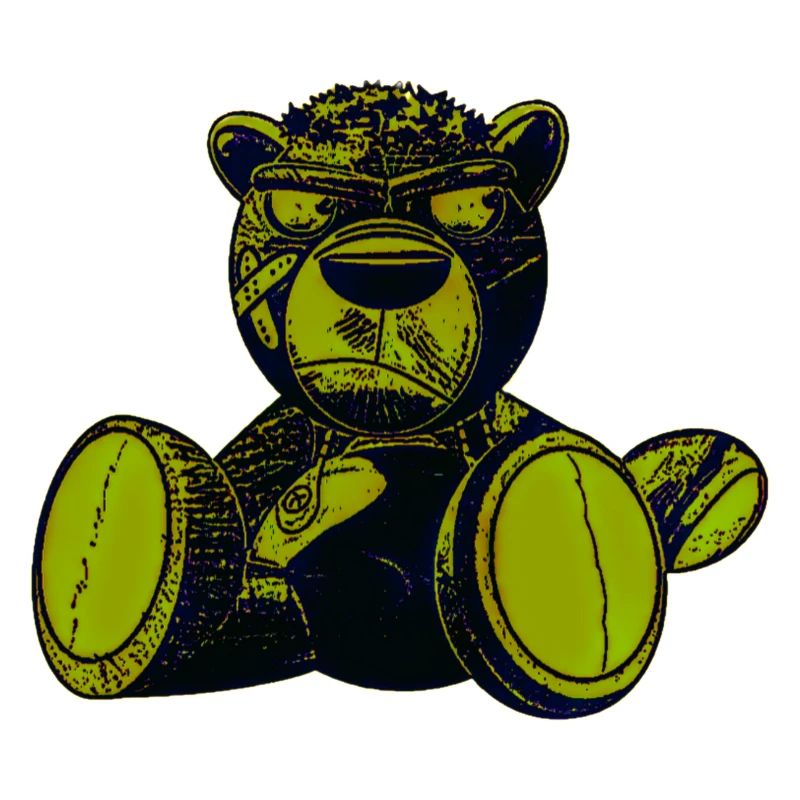 Effrayant Teddy Vert