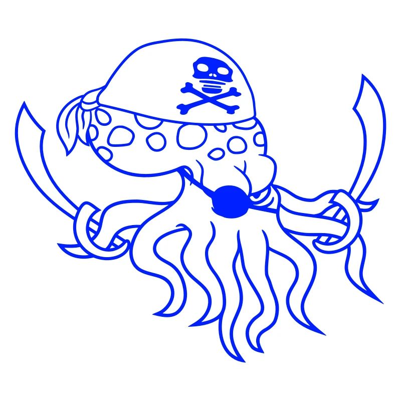 Pieuvre maléfique Pirate Céphalopode Pieuvre Calmar