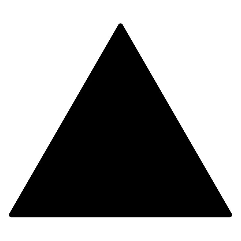 Symbol triangle equilateral black
