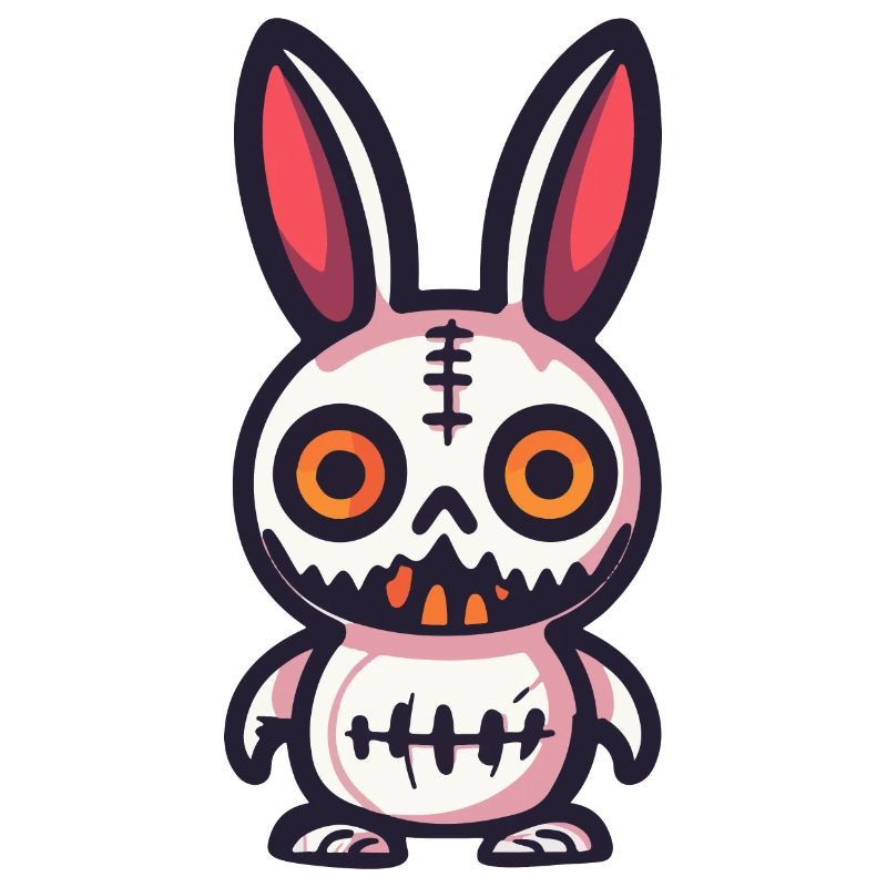 Hase Halloween Comic Lustig