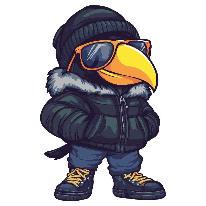 Toucan Bird Cool Comic