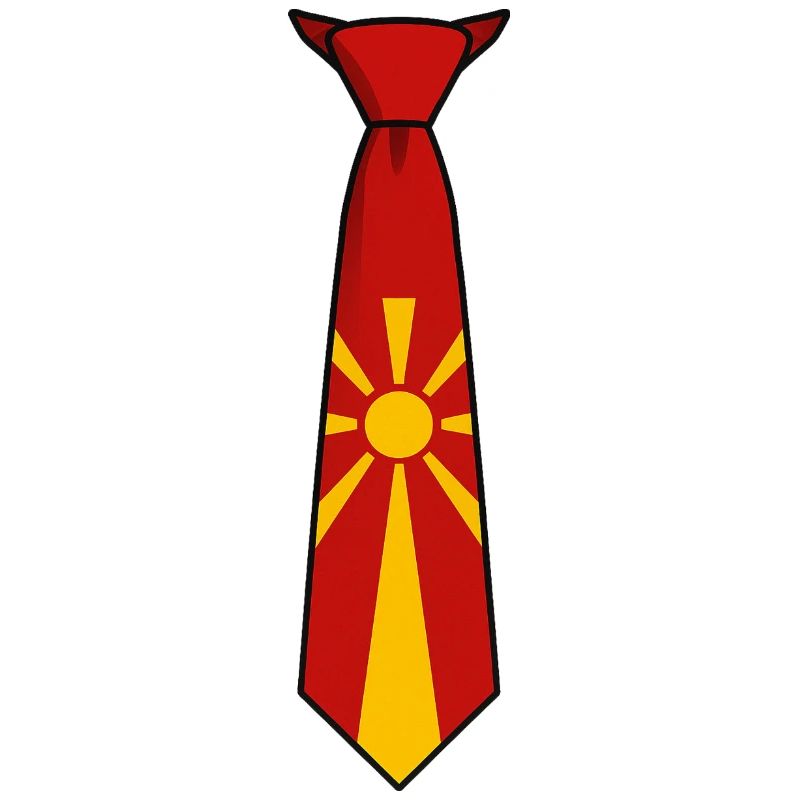 Macedonia Tie – Flaggendesign