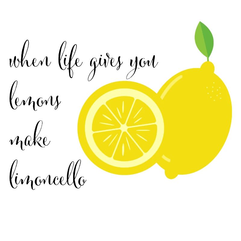 Spruch Limocello schwarz