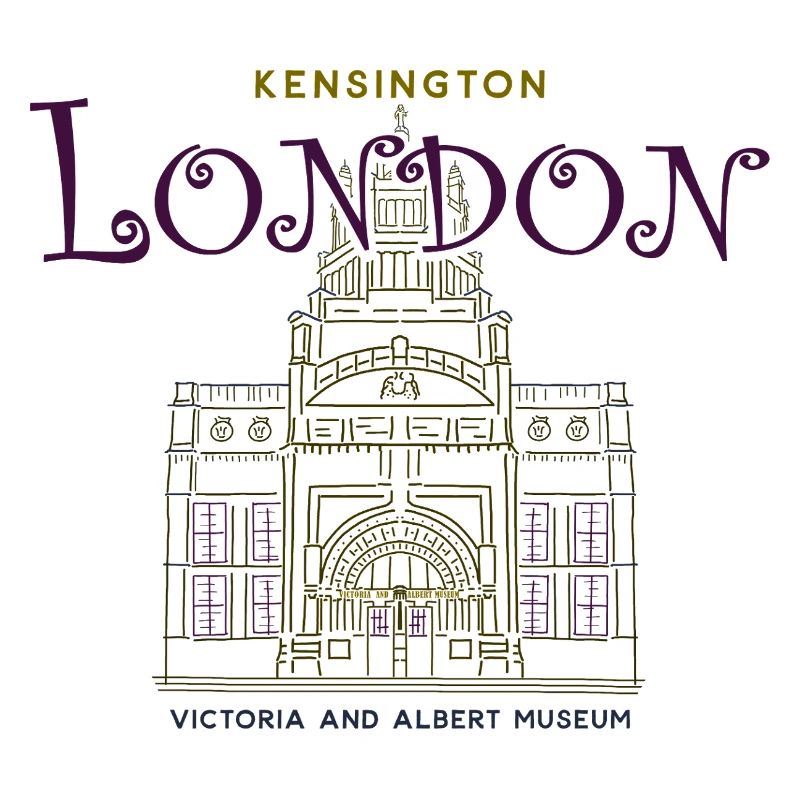Londres, Kensington, Musée d’art, Dessin à la main