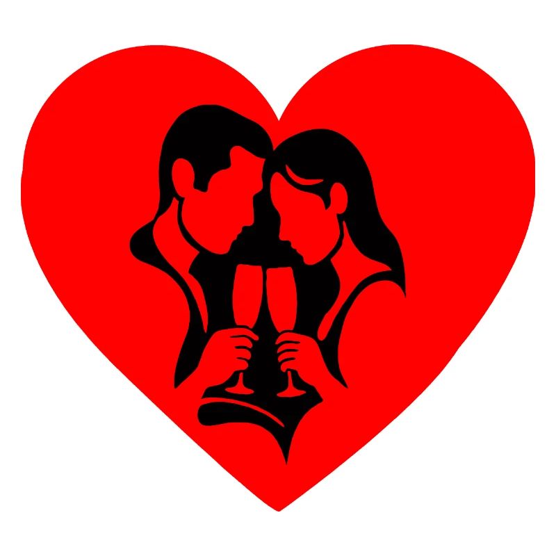 Silhouette de la Saint-Valentin