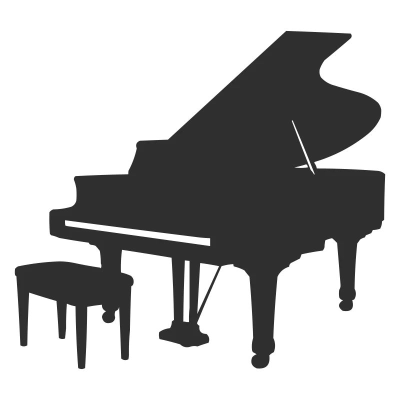 Pianosilhouette – Stille Klavierkunst