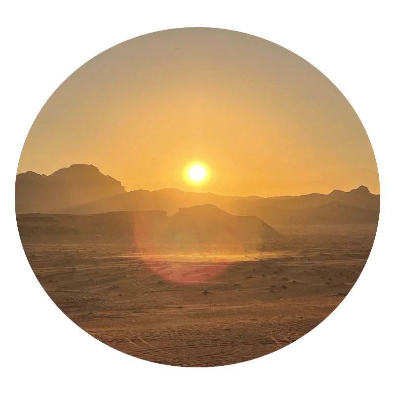 Wüstensonne Abendlandschaft