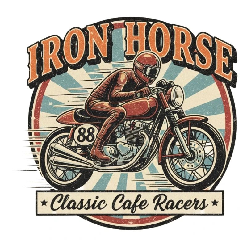 Conception de cheval de course en fer