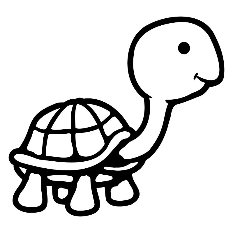 Turtle long neck smiling happy funny