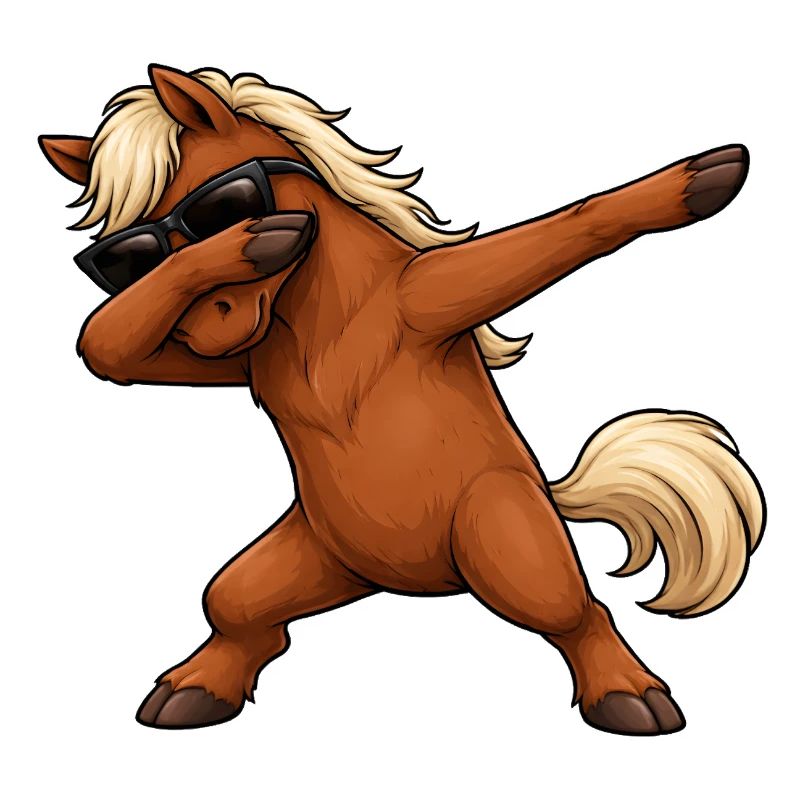 Dabbing Pferd