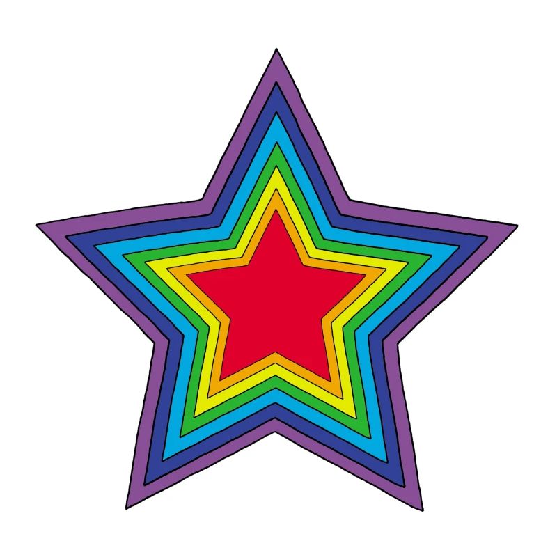 Etoile arc-en-ciel
