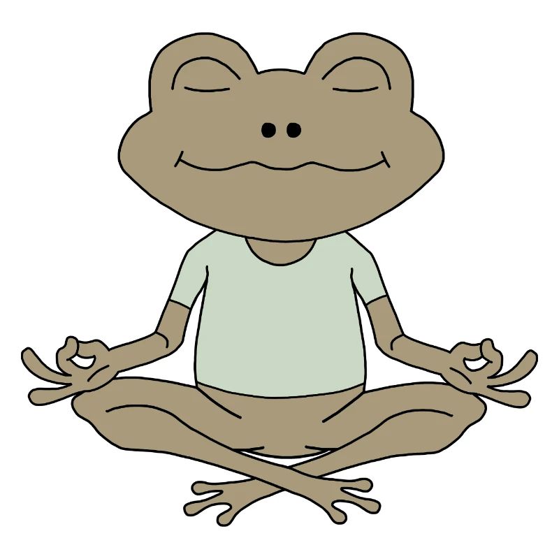 ZenFrosch Meditationsfigur