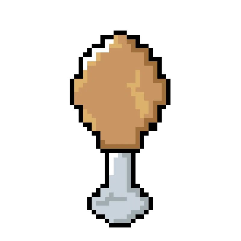 Pixel - Hähnchenkeule